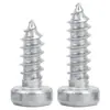 Tornillo autorroscante de cabeza cilíndrica de acero inoxidable 201, cabeza corta, cabeza ahuecada, ranura de ciruela, M3/M4/M5/M6