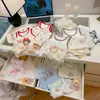 [Personalizado] Colete Infantil Bebê Algodão Puro Top Meninos e Meninas Primavera e Verão Roupa de Casa Desenho Animado Sem Mangas Pijama Caixinha