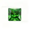 Zircônia cúbica 3A5A CZ artificial pedra preciosa colorida pedras soltas, pedras quadradas brilhantes, pedras principais corte princesa, diamantes quadrados, em estoque atacado