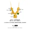 2025 Nuevo Diseño de Lujo Ligero Dorado Arena Vietnamita Collar de Zirconia Retorcido Cadena para Clavícula Suministro al por Mayor