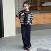 Conjunto de primavera y otoño para niñas 2026 nuevo y elegante conjunto de otoño infantil con bufanda, sudadera y jeans para niñas mayores