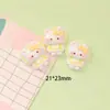 Lindo Dibujo Animado Lolita Gato DIY Pegamento de Crema Funda para Teléfono Llavero Pasador Hebilla de Zapato Joyería de Resina