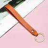 Chaveiro PU Dupla Face Masculino e Feminino Casa High-End Couro Artesanal Alça de Pulso Alongada Bolsa Acessórios de Chaveiro para Carro
