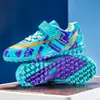 Zapatos de fútbol para niños transfronterizos, zapatos de entrenamiento deportivo para exteriores, zapatos de fútbol para hombres para estudiantes de primaria y secundaria, zapatos de tacos para mujeres al por mayor