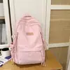 Mochila Escolar Femenina Ins Estilo Japonés Niña Estilo Preppy Lazo Mochila Estilo K Harajuku Gran Capacidad Linda Mochila