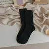 Calcetines de Cashmere para Hombre de Doble Aguja Color Sólido de Pelo Medio Otoño e Invierno Hilo de Color Coreano Cashmere Hechos a Mano Calcetines Japoneses Apilados