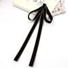 [Gato Estrella] Pajarita Estilo Coreano Flor para Cuello de Mujer Sencillo Accesorios para Cuello de Camisa de Mujer Ts85 Estilo Blanco Nieve