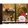 Adesivos de Natal Coloridos Dupla Face Conjunto Floco de Neve Branco Adesivos Eletrostáticos para Vidro Decoração de Janela de Natal Grades de Janela Adesivos de Parede
