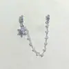 Alta retención de color diy accesorios de cristal colgante de copo de nieve cadena pulsera deslizante de terraplén de mariposa collar accesorios de cuerda hechos a mano