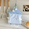 Linda Caja de Pañuelos Estilo Casita con Alas, Portapañuelos de Tela de Alta Estética para Montar en la Pared, Caja de Papel Higiénico sin Taladrar