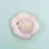 Broche de Camelia Estilo Francés Vintage Flor de Tela Accesorio de Pin de Solapa Decoración para Traje de Hombre y Mujer