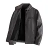 [Exclusivo Transfronteiriço] Novas Blusas 2025, Jaquetas de Couro, Jaquetas de Couro PU Masculinas, Tendência Estilo Coreano Outono e Inverno, Gola Alta, Motociclistas