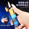 Encendedor de Queroseno Tanque de Aceite Transparente Visible Portátil Compacto Se Puede Colocar en la Cajetilla de Cigarrillos Rueda de Amolado Encendido Máquina de Aceite Nuevo Venta al por Mayor