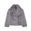 Venta Caliente de AliExpress ZA Comercio Exterior Transfronterizo Ropa de Mujer Abrigo Grande de Piel de Cordero Gruesa Nuevo Estilo de Invierno Piel