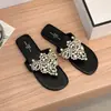 Sandálias Rasteirinhas de Tanga com Strass Estilo Chanel para Mulheres, Novas Chinelos de Praia Transfronteiriços Verão 2026