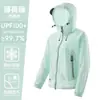 Ropa de Protección Solar Estilo Montaña para Mujer, Nuevas Camisetas de Protección UV para Exteriores de Verano, Chaquetas Ligeras, Holgadas y Transpirables de Protección Solar para Mujer
