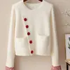 Cárdigan Chaqueta de Suéter de Moda y Elegante para Mujer, Nueva Ropa de Primavera y Otoño, Top de Punto Holgado y Suave