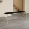 Banca Larga de Acrílico, Banca Flotante Transparente para Cambiar Zapatos para Dormitorio, Sala de Estar, Silla para Mesa de Comedor, Banca para Cambiar Zapatos del Hogar, Banca Larga Nórdica