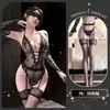 Chao Mu encaje sexy transparente body qqny coqueto erótico lencería deseo puro sin quitar ropa de dormir hueco uniforme