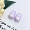 Pantuflas Perrito Macarrón Chanclas Pantuflas Calzado Exterior Crema Gel Pasador DIY Cordón para el Cabello Agarre Accesorios de Resina