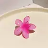 Pinza de pato de color caramelo transfronteriza de frangipani para mujer, pinza lateral de playa, accesorios para el cabello para flequillo, pinza para el cabello de flor