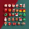 Dibujos Animados Mini Muñeco de Nieve Navideño Regalo Reno Accesorios de Resina DIY Pegamento de Crema Funda de Teléfono Móvil Pasador Material para Joyería
