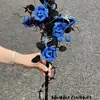 Mapache Flor Sangre Maldición Caña Espina Rosa Varita Mágica Palo Retorcido Hecho a Mano DIY Tela para Dar Forma a Espadas Anuncio Regalo