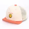 Touca de rede para bebê verão nova fofa urso de desenho animado meninos proteção solar macia touca ao longo meninas coreana G298