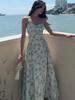 Verano 2026 Nuevo Estilo Europeo y Americano Dulce Sin Tirantes Ajustado Elegante Vestido de Princesa Vestido Camisola Floral para Mujer Venta al por Mayor