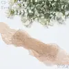 Tanglong tela de punto de urdimbre de nailon con ribete de pestañas colorido no elástico 6 cm accesorios de ropa material de ribete de encaje hecho a mano