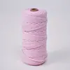 Cuerda de algodón hilado de núcleo de color tejida 4 mm correa para perro bolsa para teléfono móvil monedero cordón hecho a mano diy material de hilo de algodón fino de 3 mm