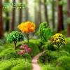 Micro-paisaje simulación árbol de Navidad simulación flor flor de cerezo suculenta Zakka musgo decoraciones de paisajismo accesorios adornos pequeños
