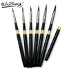 Venta caliente transfronteriza Barra Negra varilla metálica bolígrafo de viaje pelo de nylon pincel de acuarela pincel desmontable bolígrafo para uñas Pincel de aceite