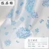 Tecido Jacquard de Cetim Bicolor de Alta Densidade, Top Hanfu Feminino Estilo Nacional com Estampa Floral Florido, Tecido da Moda