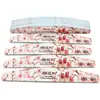 Lixa de Unha em Formato de Meia-Lua com Estampa Floral, Lixa de Unha com Lixa Dupla Face, Tira Moldadora e Polidora Durável e que Não Solta Partículas para Nail Art