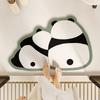 Alfombrilla de baño con diseño de panda de dibujos animados, absorbente, de diatomeas, estilo lindo, antideslizante