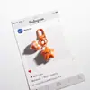 Nuevo Llavero Lindo de Estrella y Corazón, Colgante de Corazón Femenino para Bolso, Regalo Creativo de Moda Multicolor