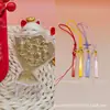 Oro Puro 999 Flor de Dinero Dorada Ramo Girasol Colgante Dorado Serie de Borlas Cordón Promoción de Transmisión en Vivo de Tiktok