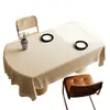 Venta al por mayor del fabricante: Mantel Estilo Wabi-Sabi, Impermeable al Aceite, Resistente al Calor, Lavable, Ambiente de Lujo Sencillo, Mantel Rectangular de PVC para Mesa de Café