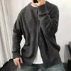 Nuevos suéteres de punto para otoño e invierno para hombres y parejas, chaquetas cárdigan, cuello redondo simple, estilo old money, venta al por mayor de fábrica transfronteriza