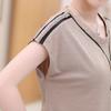 Conjunto de dos piezas de jersey holgado y cómodo de verano para madres de mediana edad y ancianas, top informal de manga corta y pantalón, traje de mujer