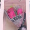 Regalo de San Valentín, 3 flores de jabón, caja de regalo, regalo creativo de Navidad, exquisito ramo de rosas portátil para novia