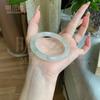 Productos genuinos naturales Pulsera Xinjiang Tianshan Cui Pulsera de Jade Hielo Cui para Mujer Pulsera de Jade de Seda Dorada Redonda Pulsera de Jade Color Esmeralda