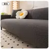 Capa de Sofá Elástica de Fleece Quatro Estações Novo Estilo Creme Capa de Sofá Anti-risco Integrada Cobertura Completa Capa Universal