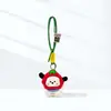 Adorable Muñeco de Peluche Cachorro Cabeza de Tomate en Forma de Corazón Llavero Colgante para Bolso Decoración de Mochila Cadena de Llavero Lanyard