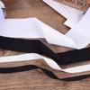 Cordón para Sombrero de Seda Artificial Huiya Cinta de Algodón Negro y Blanco Múltiples Especificaciones Cinta de Moño con Raya Horizontal de Algodón Artificial