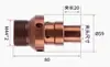 Mandril Interno para Torno CNC, Dispositivo de Expansão Interna para Máquinas 36, 46, 0640, Cabeça de Eixo de Suporte Interno Tipo Puxar por Trás Estendida e Ampliada