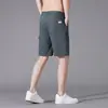 Shorts Casuales de Moda de Algodón Puro para Hombre, de Estilo Maduro para Negocios, de Color Sólido, Tendencia de Verano, Shorts de Trabajo para Hombre