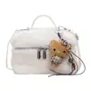 Moda de nicho transfronteiriça bolsa pequena quadrada de pelúcia feminina 2026 nova bolsa de pelo versátil bolsa tiracolo de grande capacidade fofa
