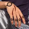 Pegatinas de Tatuaje de Halloween Flotantes Aterradores Múltiples Ojos Cicatriz de Puntada Boca Color Impermeables Larga Duración Festival Fiesta